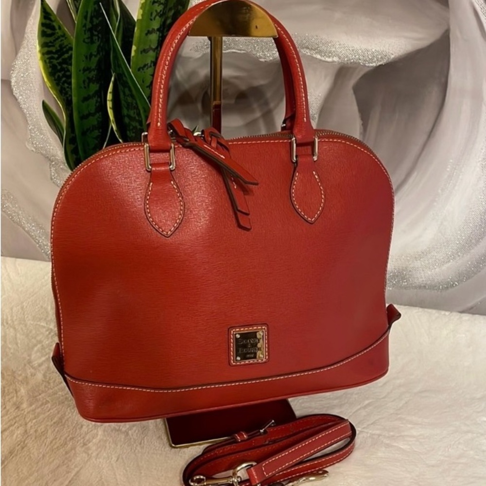 DOONEY & BOURKE Santino fined Crimson Red Satchel